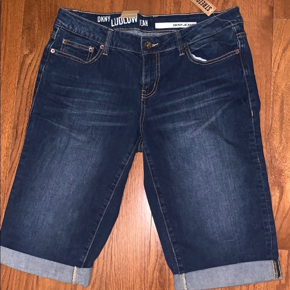 DKNY Thigh-Length Jeans